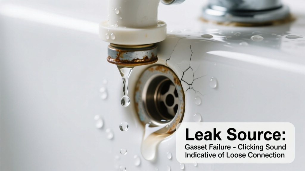 Utility Sink Leaking with Clicking Sound: Quick Diagnosis