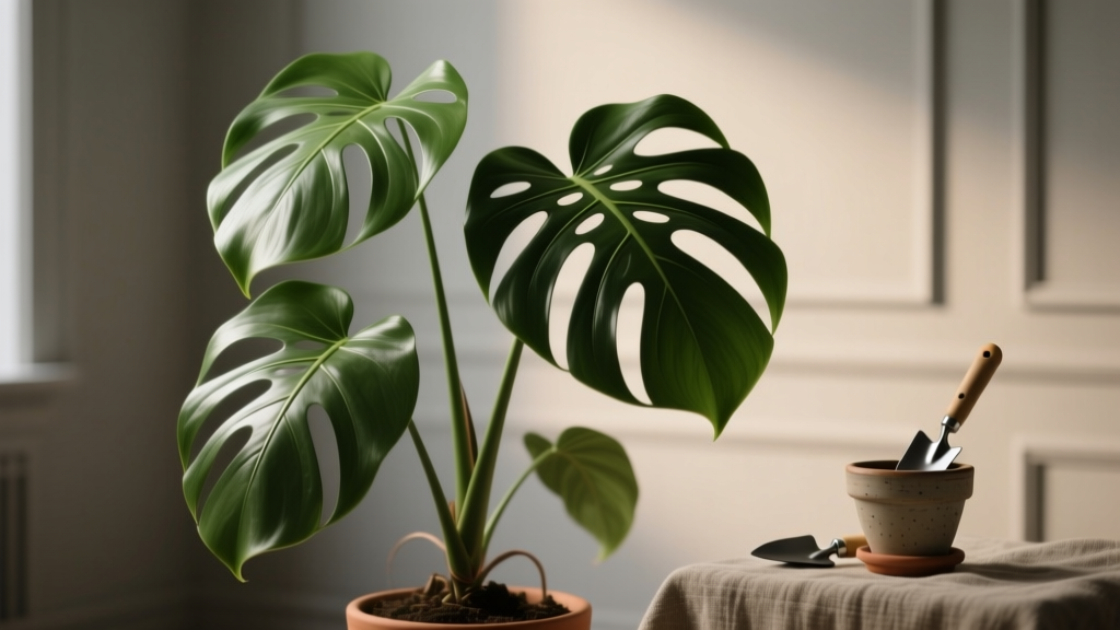 Monstera Repotting Guide for Low Light (2026)