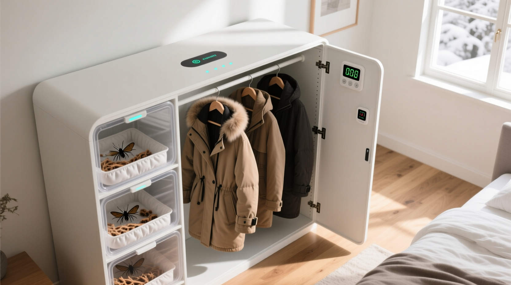 closet organization tips store winter coats safely