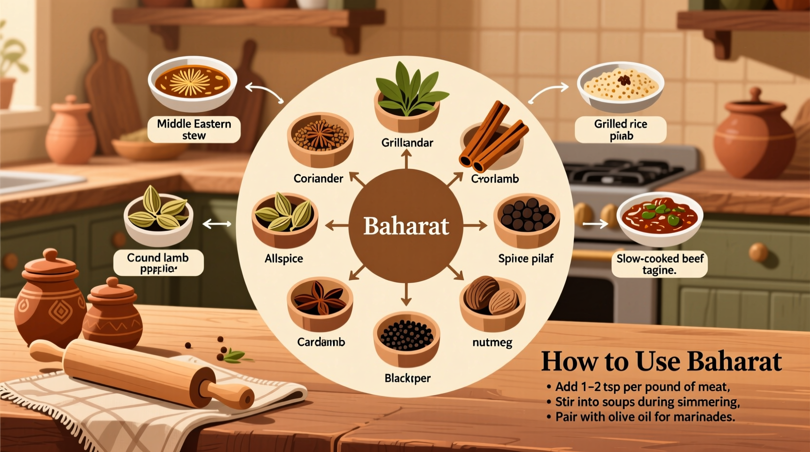 what is baharat spice blend and how to use it