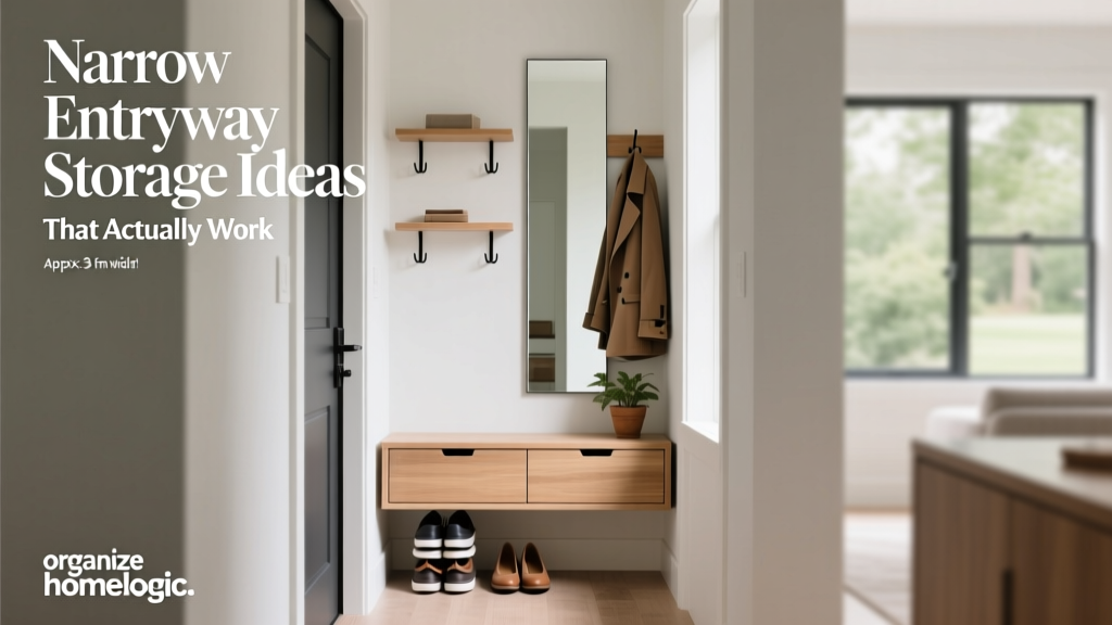 Narrow Entryway Storage Ideas That Actually Work
