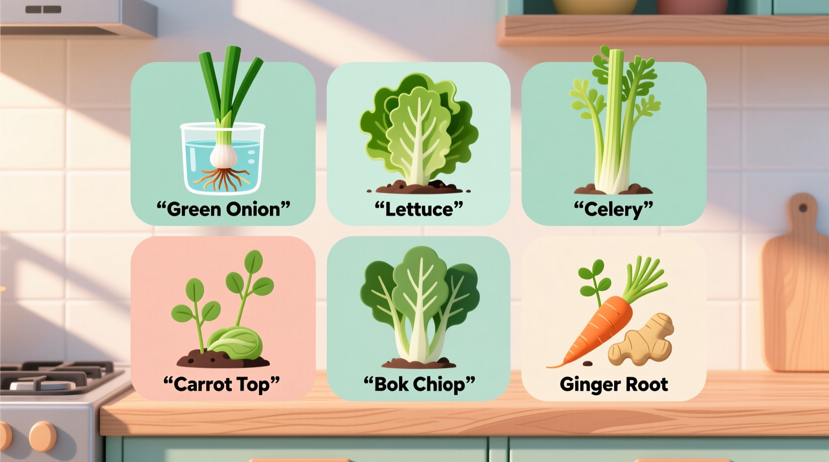 regrowing food scrap hacks