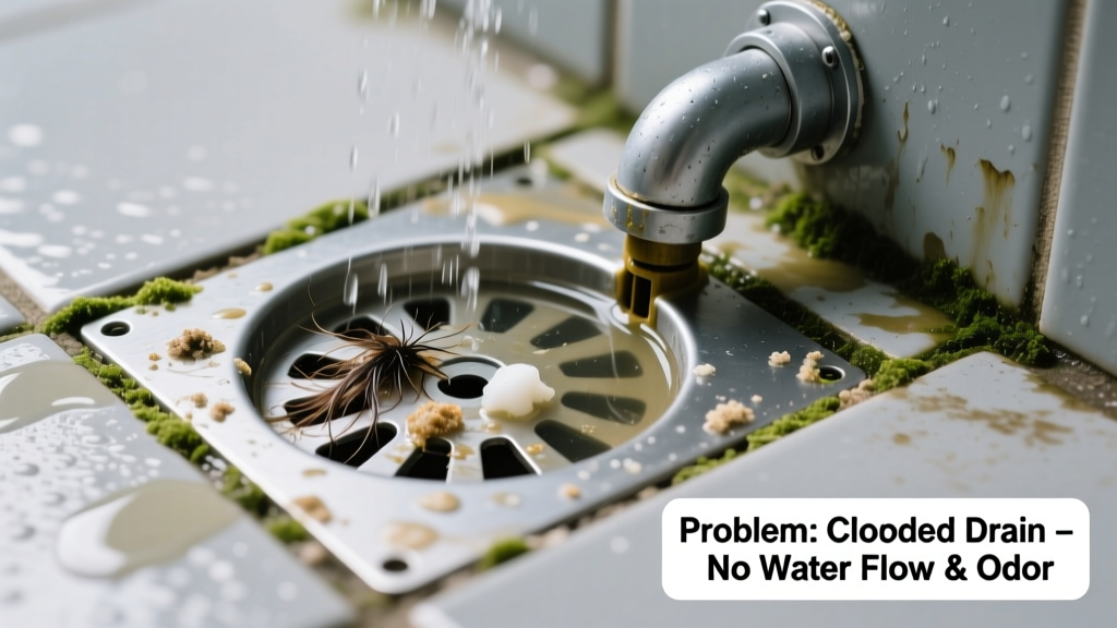 Outdoor Shower Not Draining & Smells Bad: Quick Diagnosis