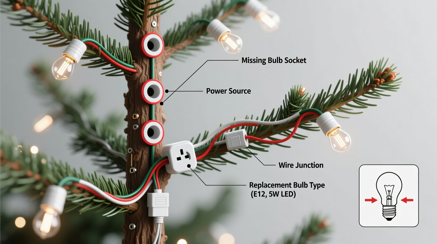 why is my prelit tree missing bulbs how to identify and replace them