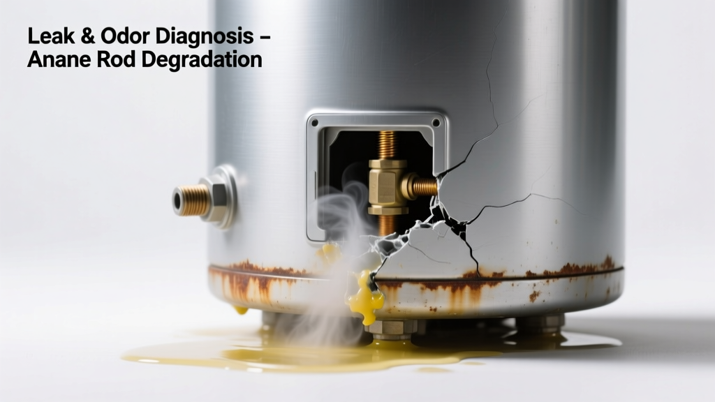 Water Heater Leaking & Smelling Bad: Quick Diagnosis