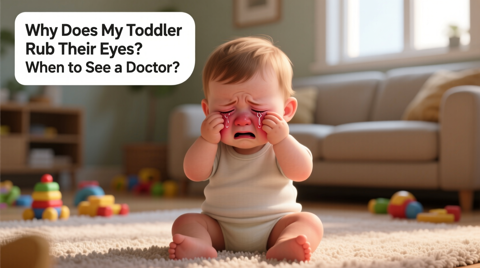 why does my toddler rub their eyes constantly and when to see a doctor