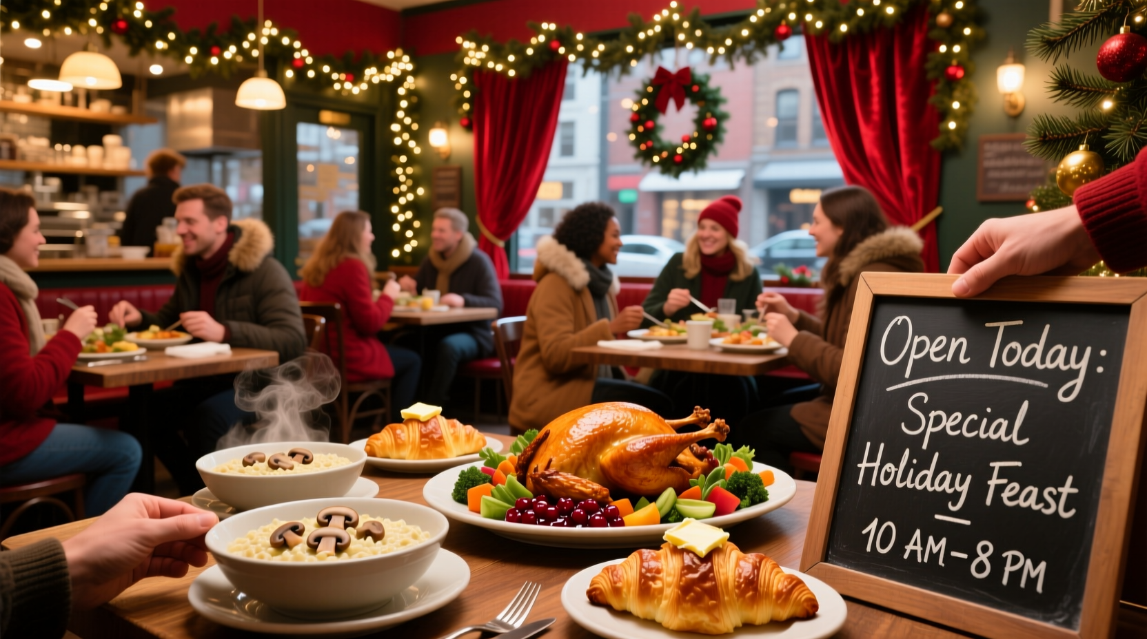 whats open on christmas day to eat