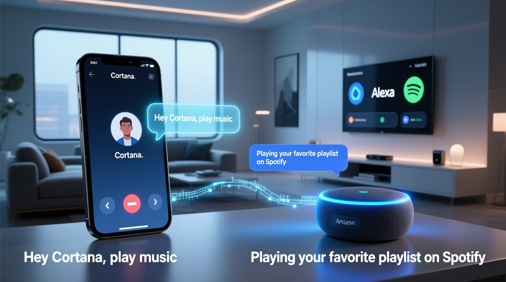 how to use cortana and alexa together