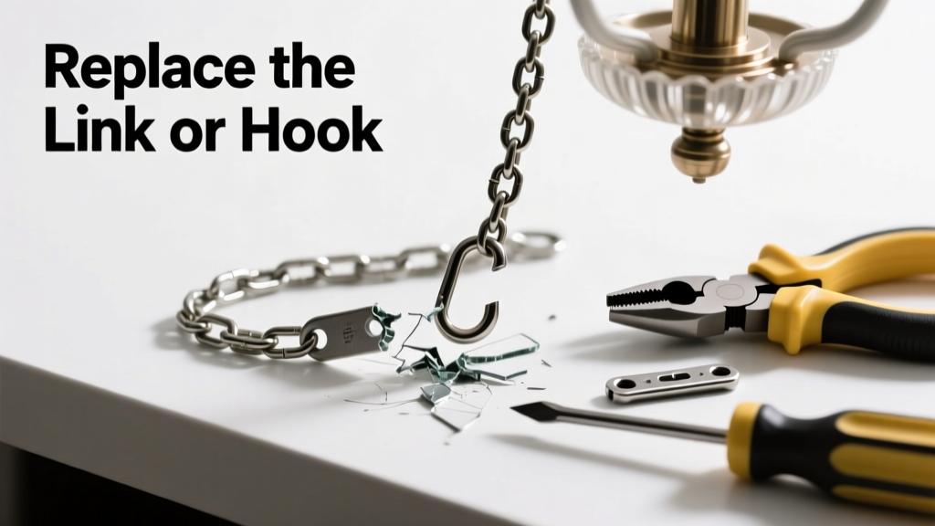 Chandelier Chain Broken? Replace the Link or Hook