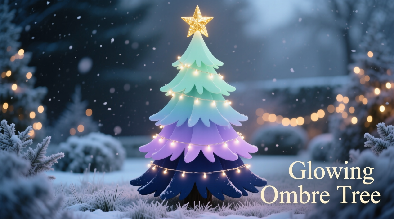 how to create an ombre effect on your tree from dark to light decor