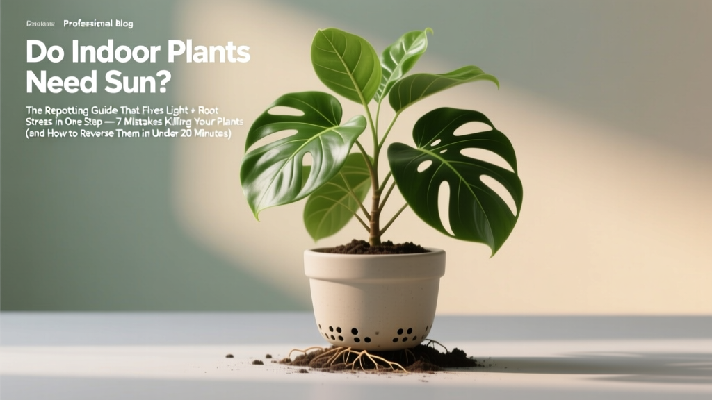 Indoor Plants Need Sun? Repotting Light Guide (2026)