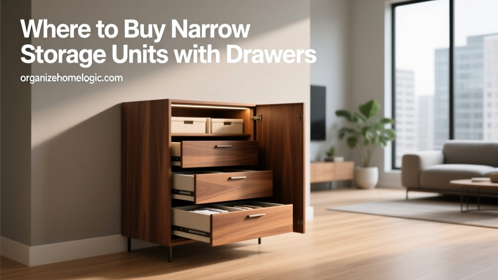 Where to Buy Narrow Storage Units with Drawers