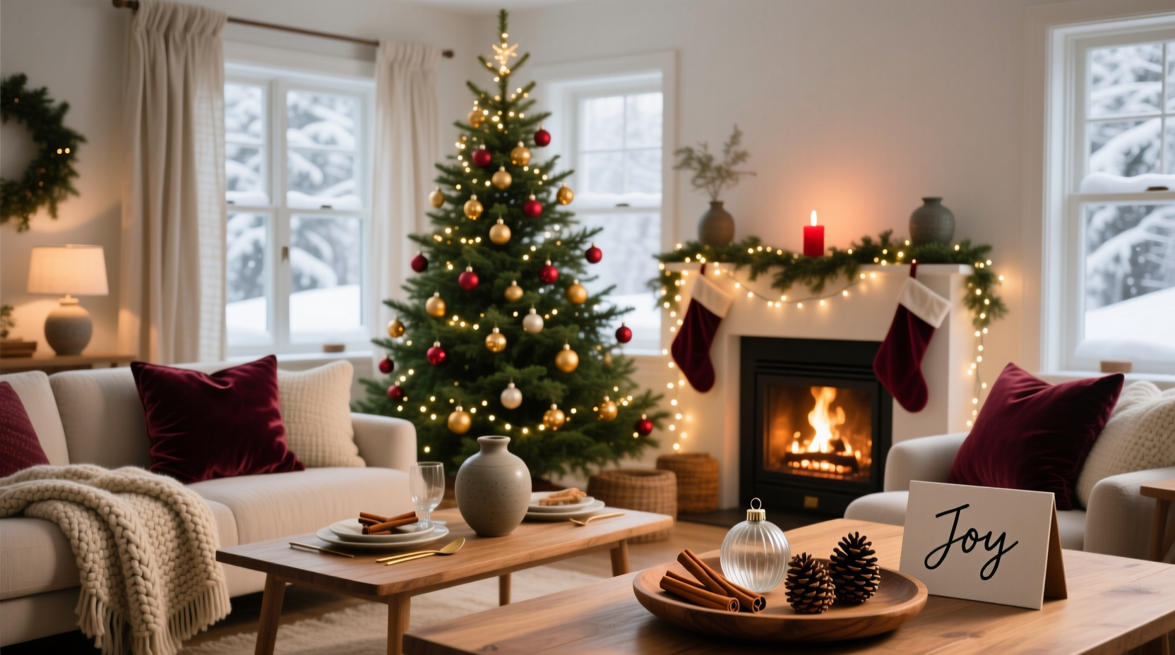 how to create a cohesive christmas color scheme for your tree and home