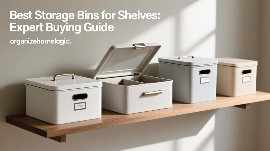 Best Storage Bins for Shelves: Expert Buying Guide