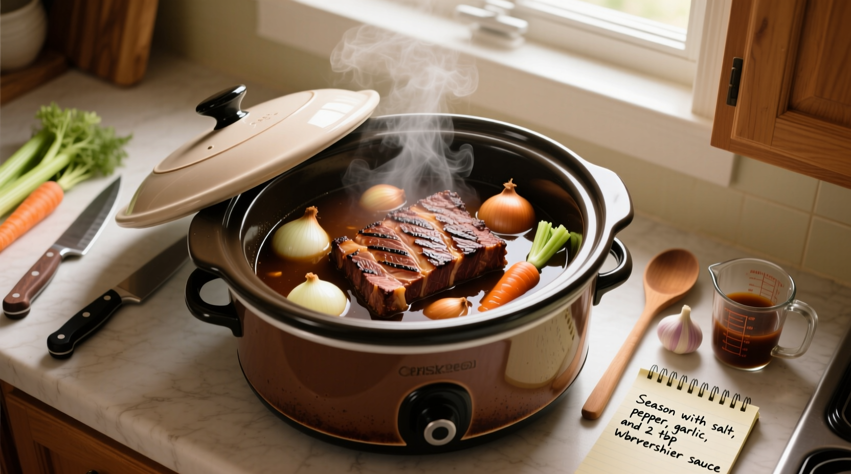 how to cook brisket beef in a slow cooker