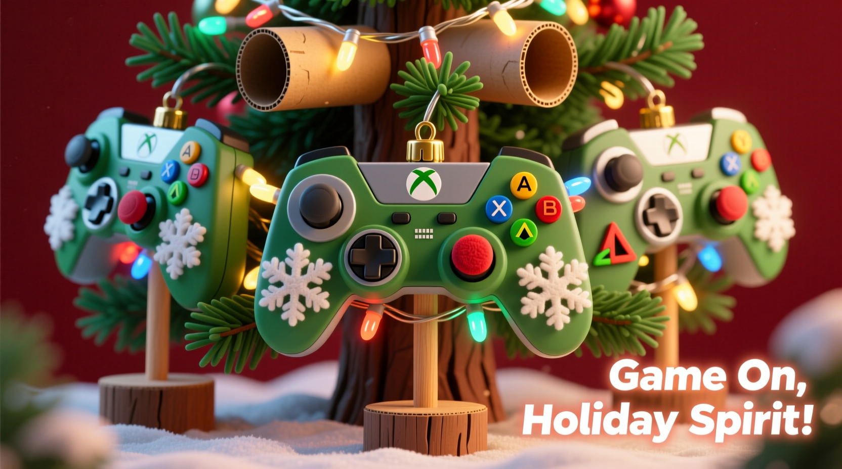 How To Repurpose Old Gaming Controllers Into Quirky Christmas Tree Decor