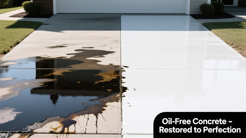 How to Remove Oil from Concrete Driveways & Floors