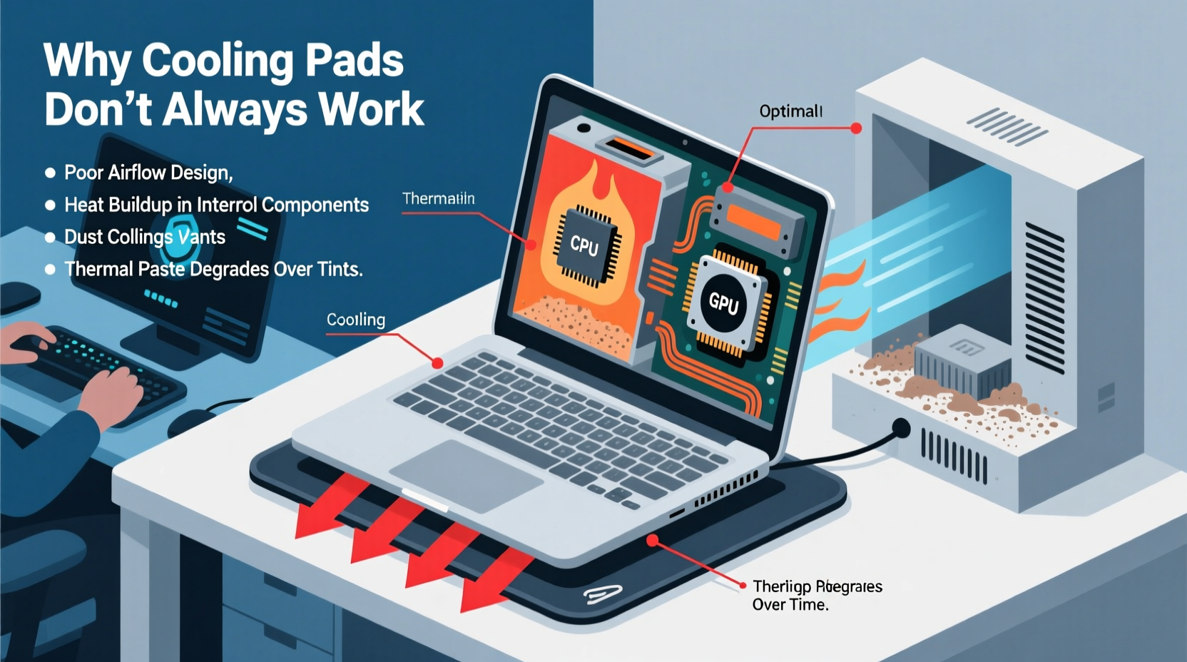 why does my gaming laptop overheat even with a cooling pad solutions explained