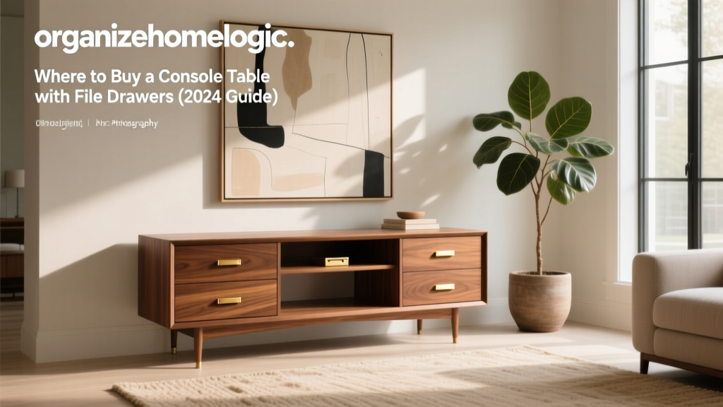 Where to Buy a Console Table with File Drawers (2024 Guide)