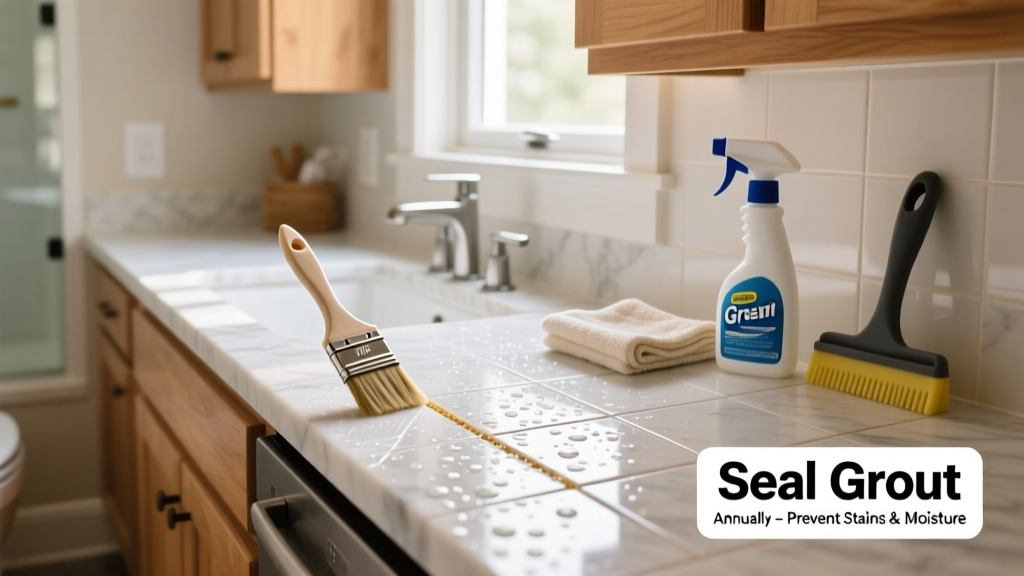 How to Prevent Tile Grout Stains in Bathrooms and Kitchens