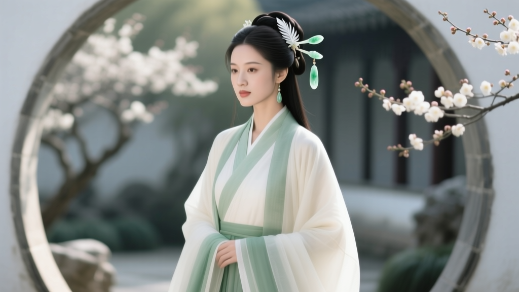The Complete Hanfu Ensemble: Styling Jade Hair Accessories