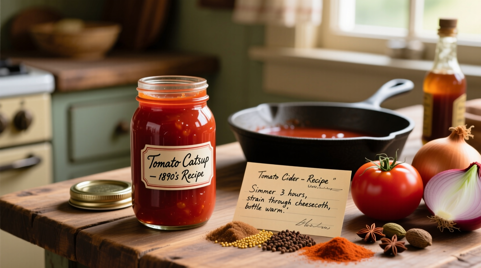 Authentic 1890s Tomato Catsup Recipe: Homemade Vintage Style