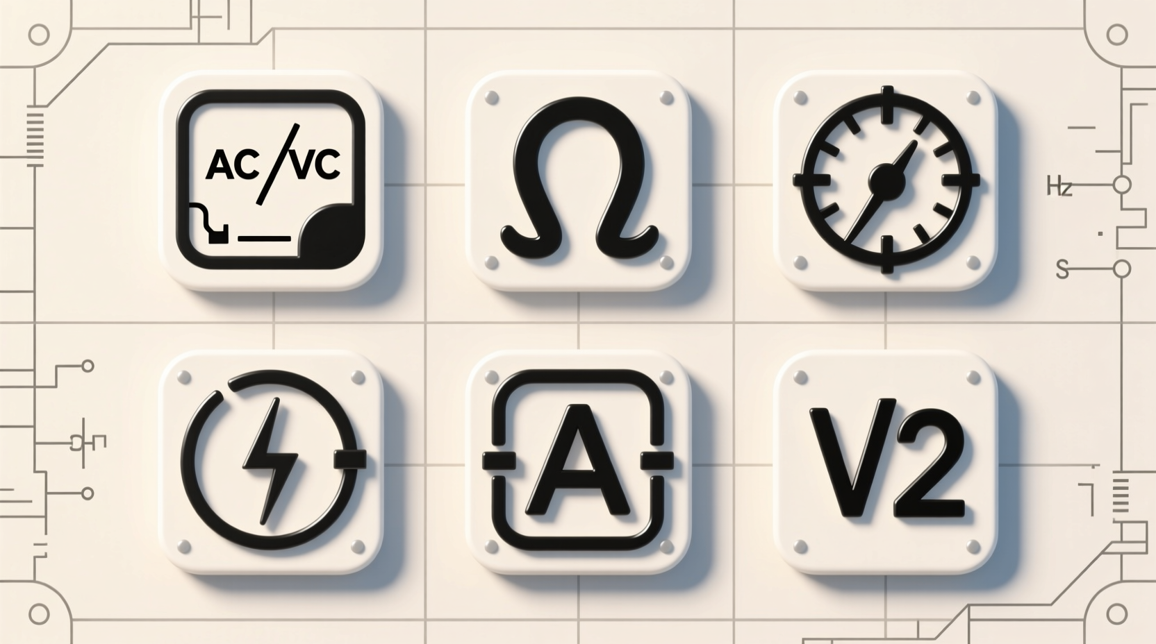 multimeter symbols