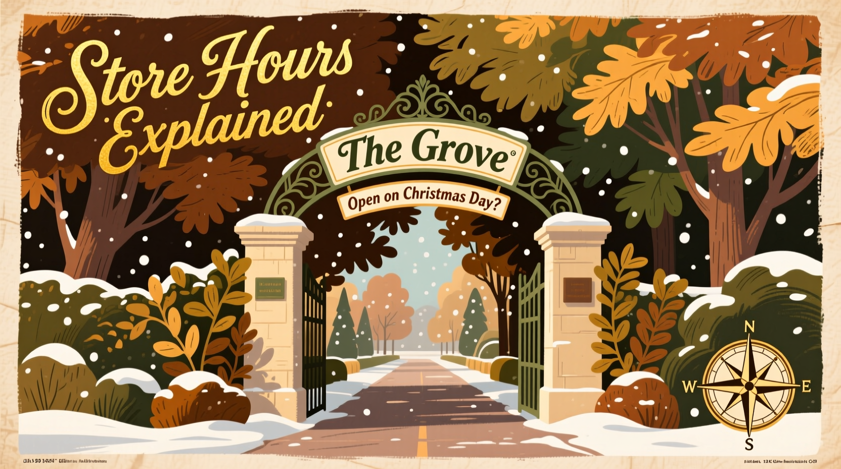 is the grove open on christmas day