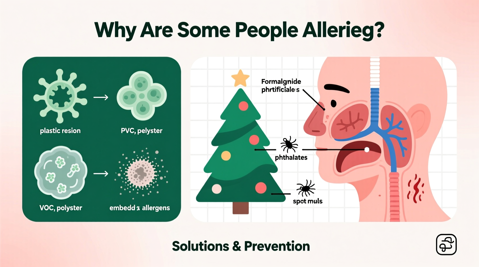 why are some people allergic to artificial christmas trees and how to fix it