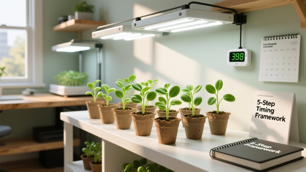 Indoor Seed Starting: Exact Timing by Zone & Light (2026)