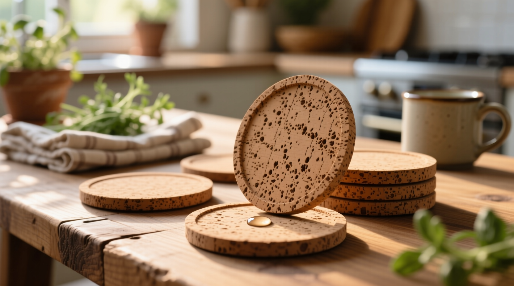 cork coasters absorbent or just decorative