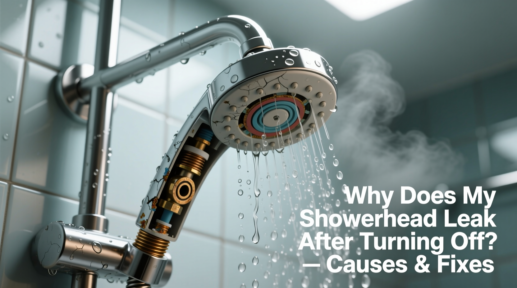 why does my showerhead leak after turning off the water causes and fixes