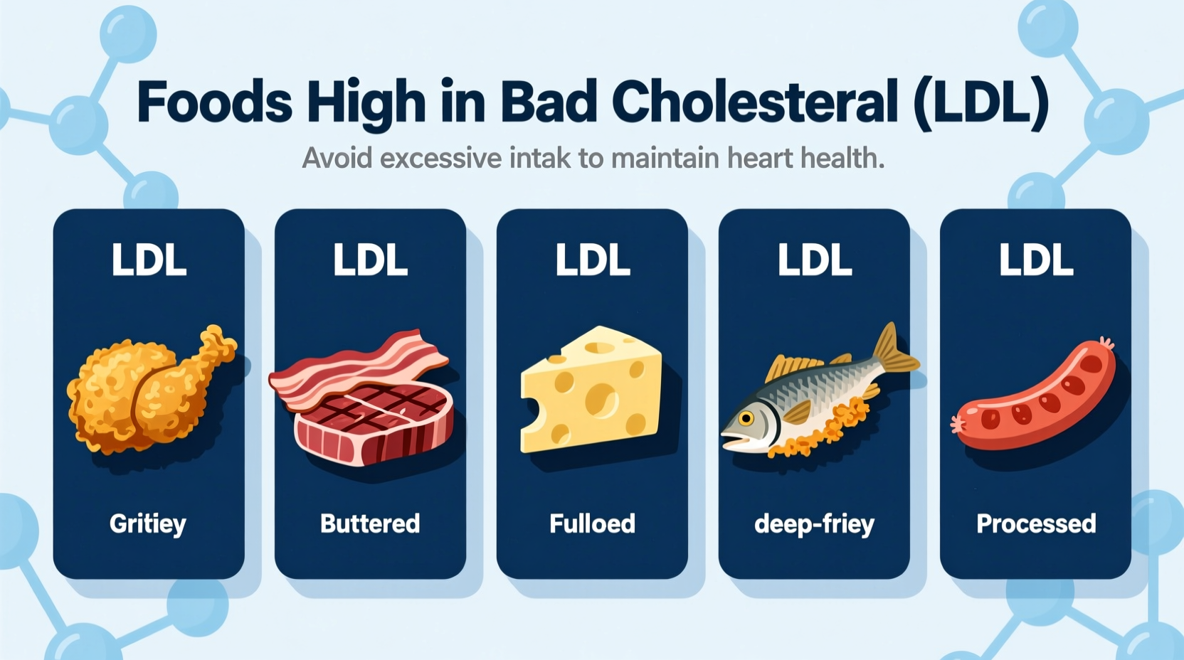 what foods contain bad cholesterol