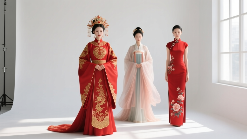 Traditional Chinese Wedding Attire: Qungua, Hanfu & Qipao Guide