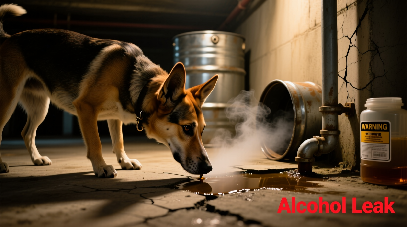 can dogs detect alcohol leaks signs to watch for pet safety
