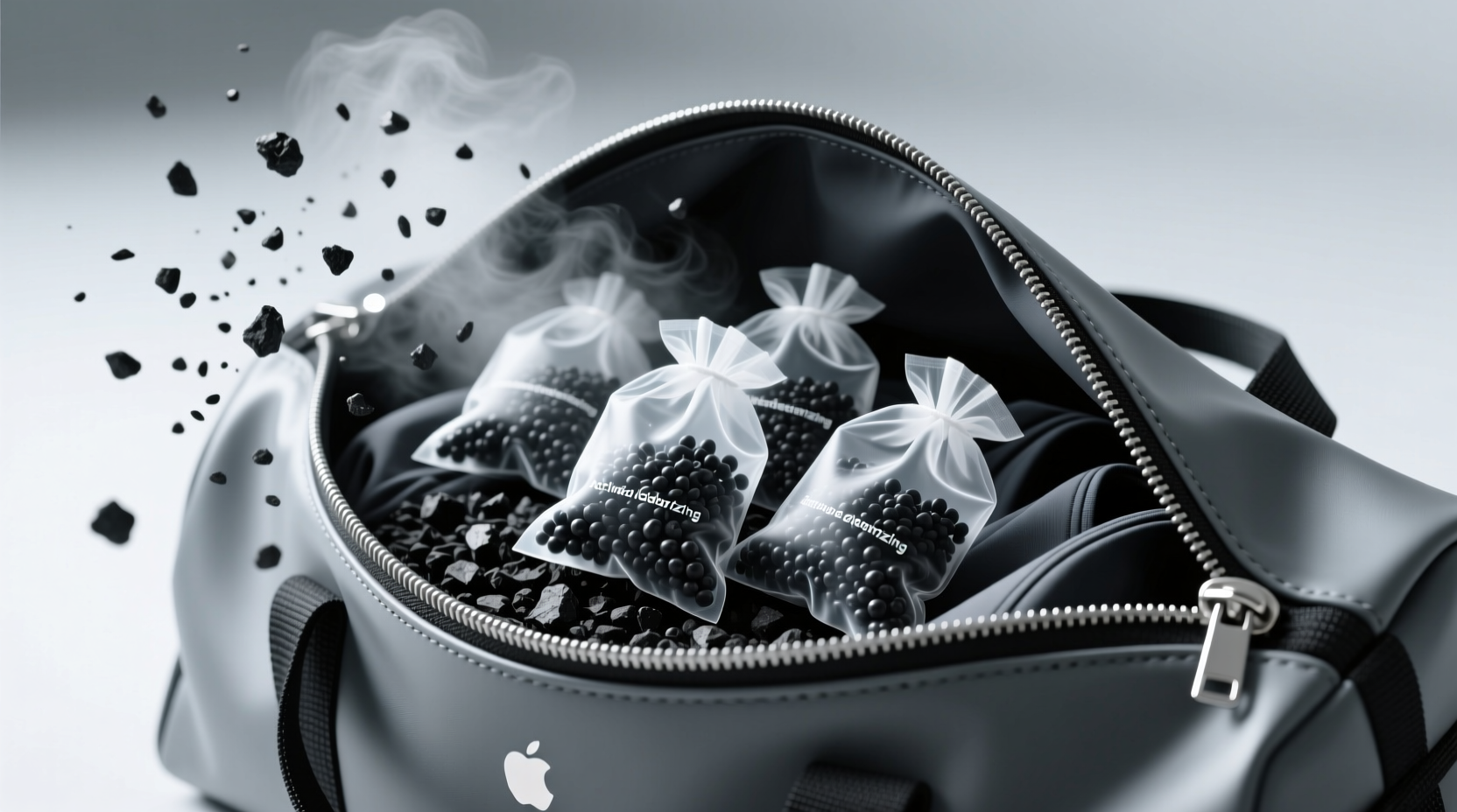 gym bag deodorizing charcoal vs freezing