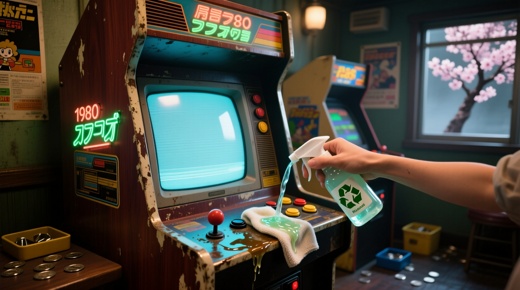 eco friendly cleaning tips for arcade cabinets