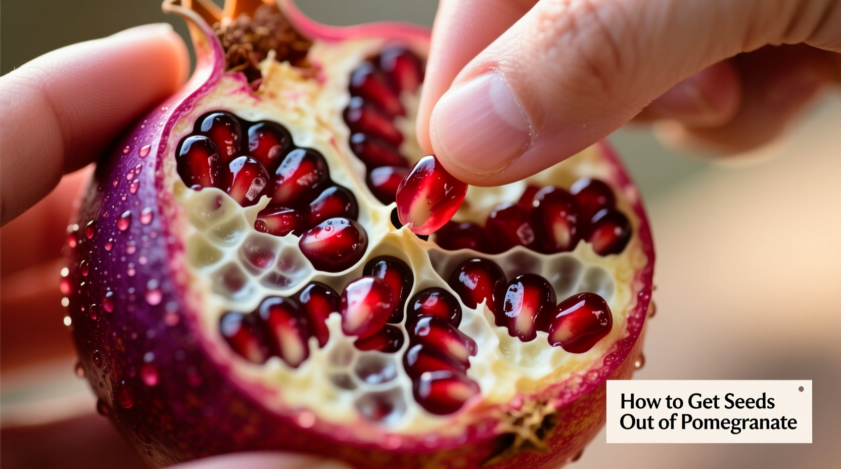 how to get seeds out of pomegranate