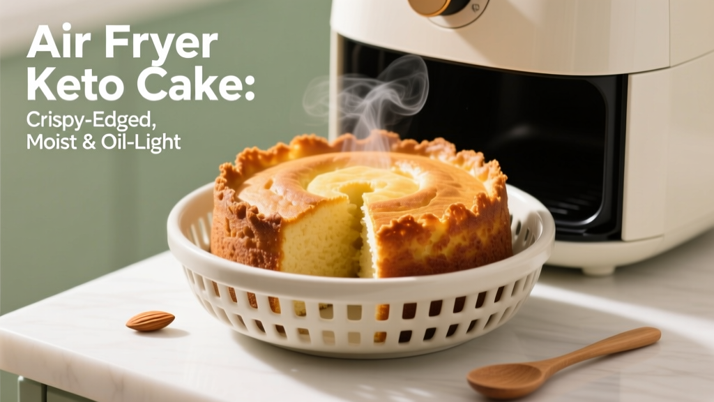 Air Fryer Keto Cake: Crispy-Edged, Moist & Oil-Light