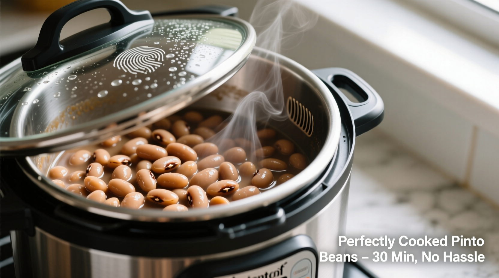 Perfectly cooked pinto beans in Instant Pot