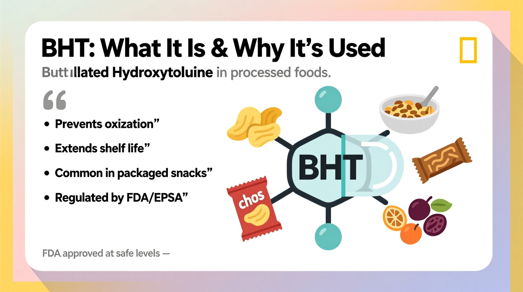what is bht in food