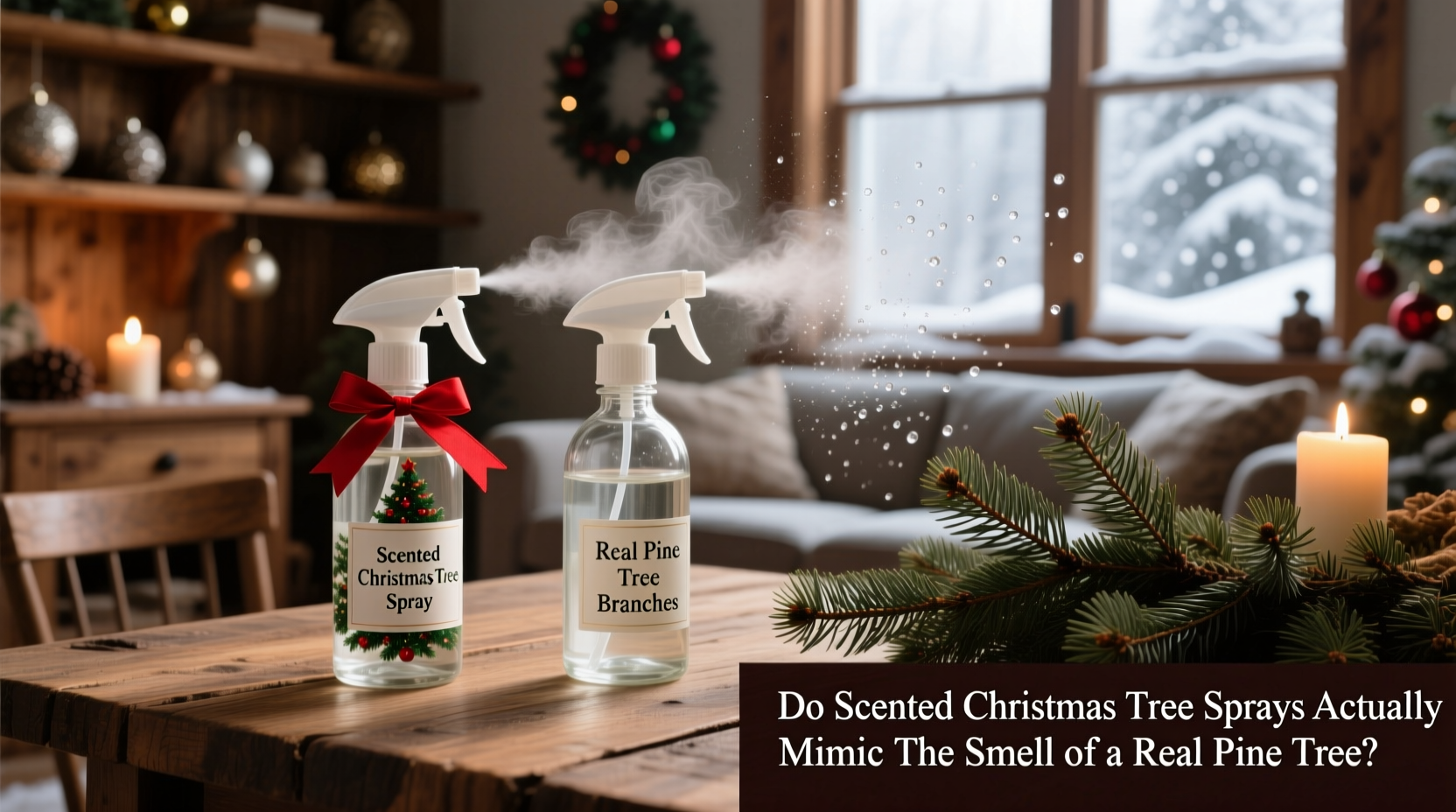 do scented christmas tree sprays actually mimic the smell of a real pine tree