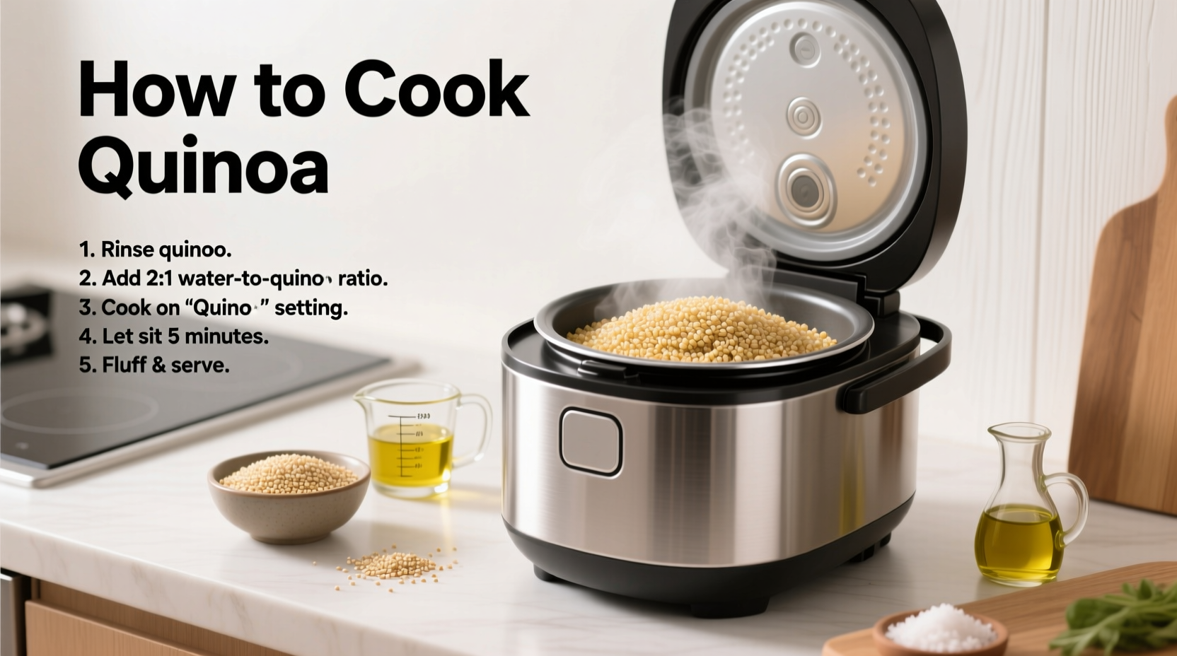 how cook quinoa rice cooker