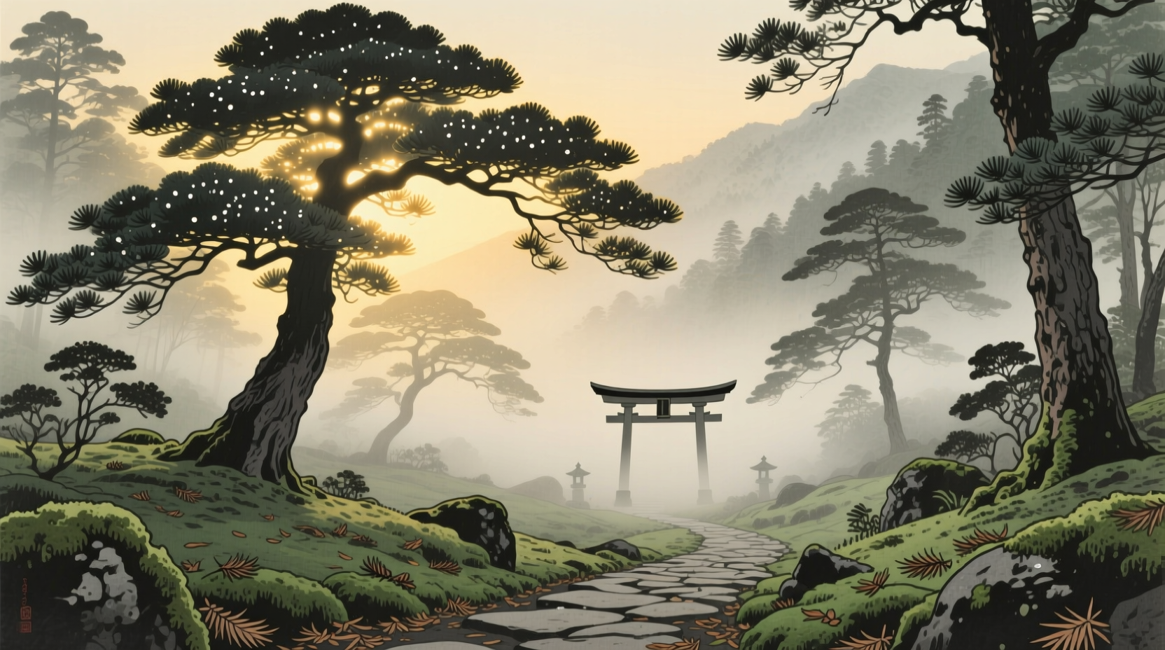 japanese umbrella pine trees