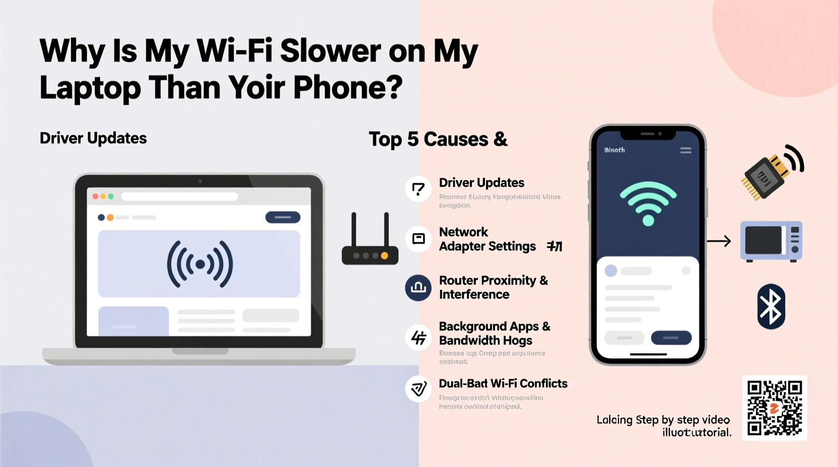 why is my wifi slower on my laptop than my phone and how to troubleshoot it
