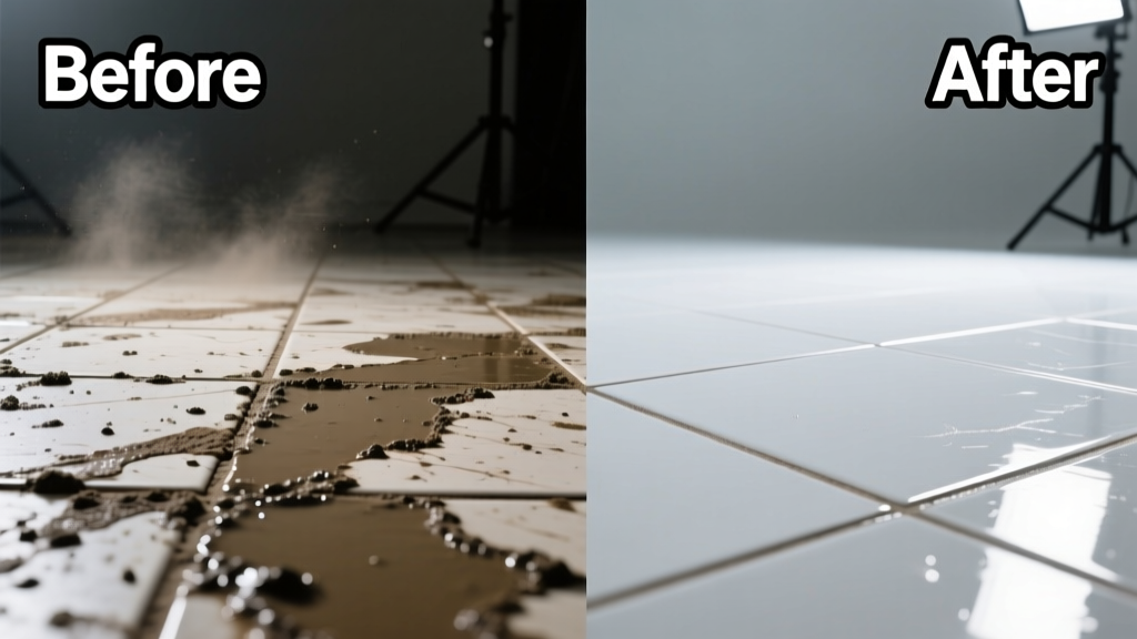 How to Remove Mud from Tile Floors Safely