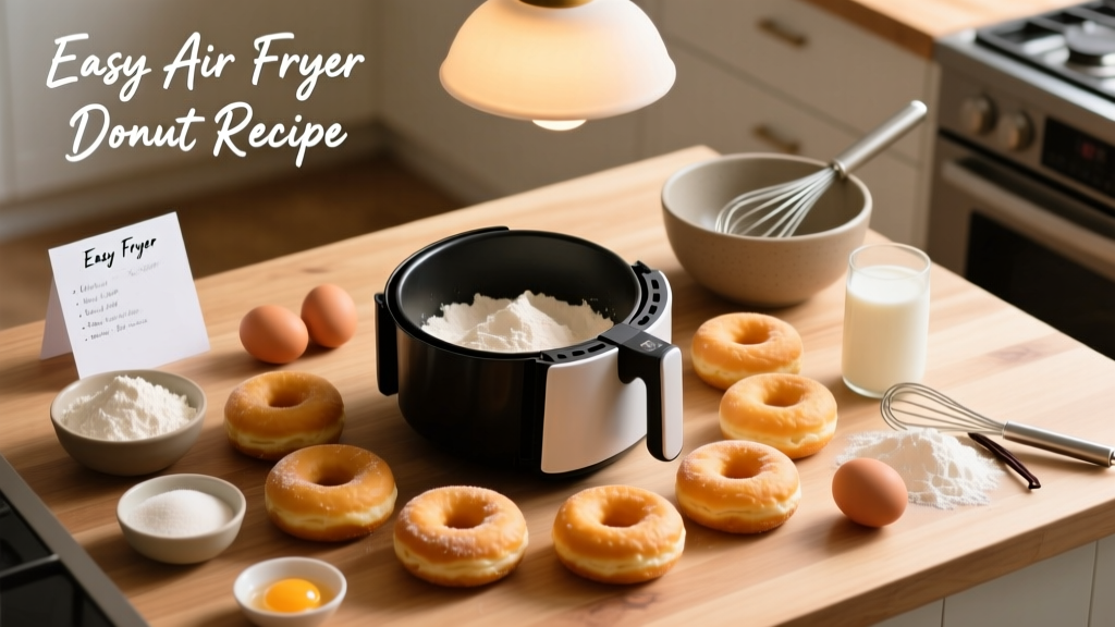 Easy Air Fryer Donut Recipe (Crispy, Light & Oil-Free!)