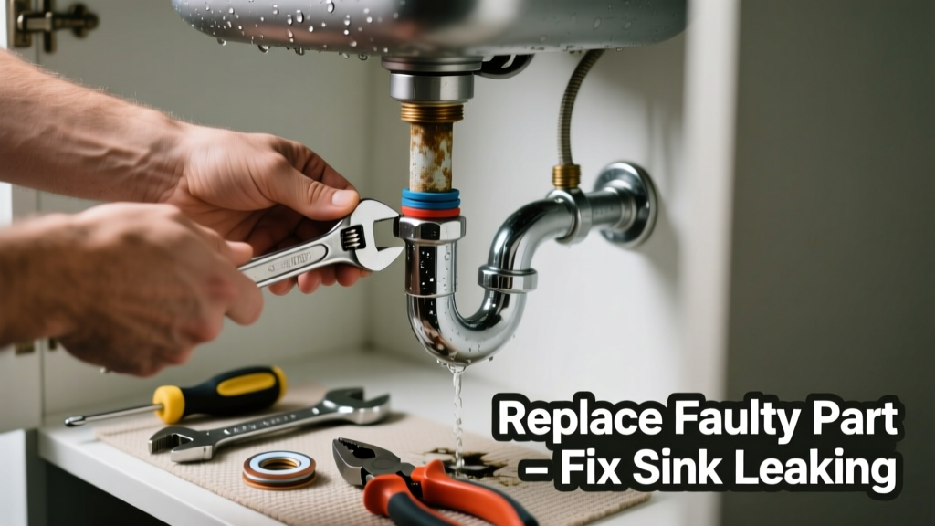 Fix Sink Leaking Underneath: Replace Faulty Part