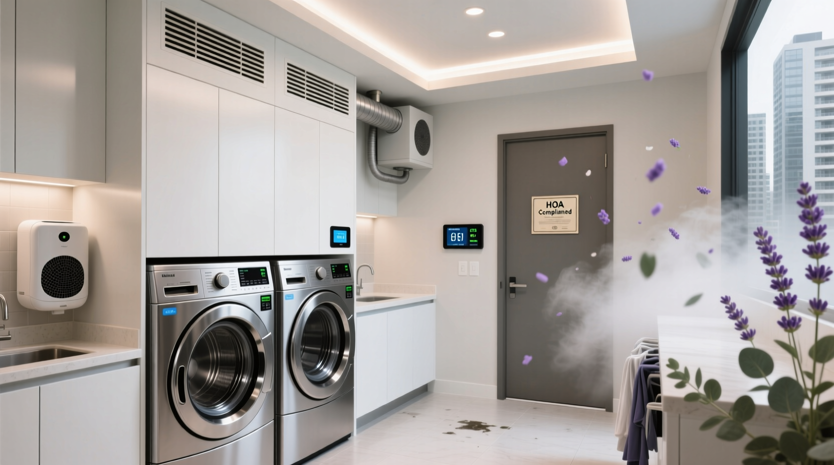 laundry room deodorizing without hoa violations
