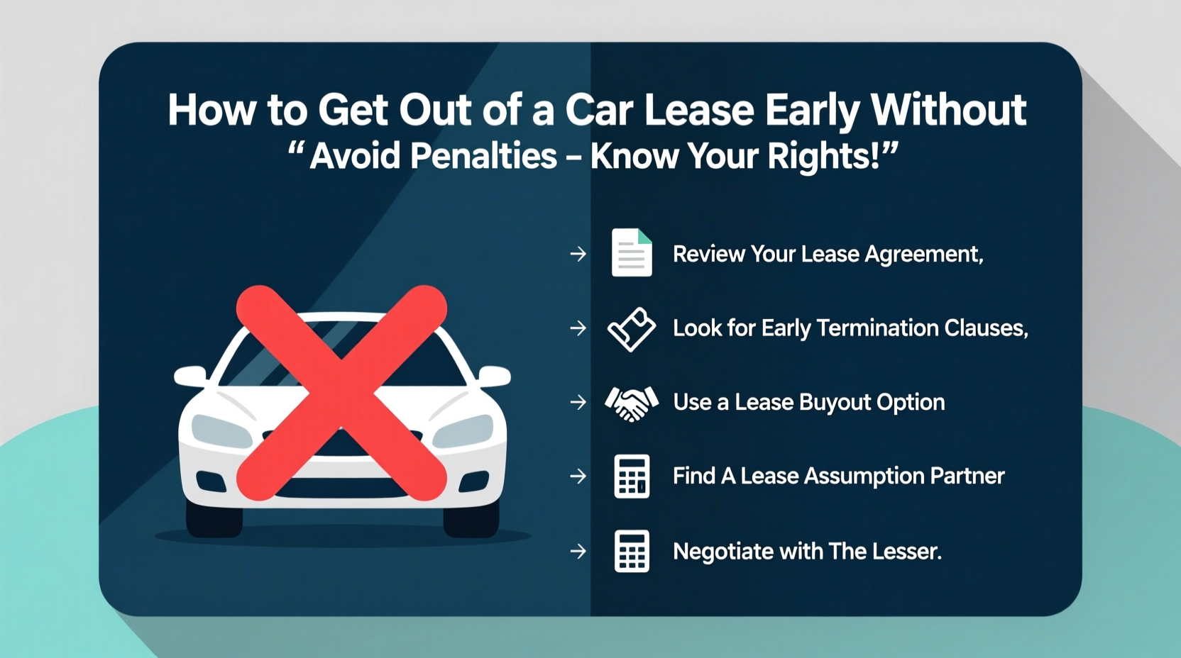 how can i get out of a car lease